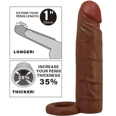 Kaile Funda para Pene con Extensión de 2.5 cm Mulato