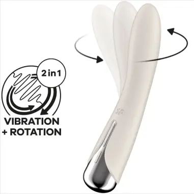 Spinning Vibe 1 Vibrador Rotador G-Spot Beige | Satisfyer