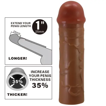 Nile Funda para Pene con Extensión de 2.5 cm Mulato