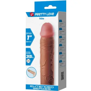 Nile Funda para Pene con Extensión de 2.5 cm Mulato