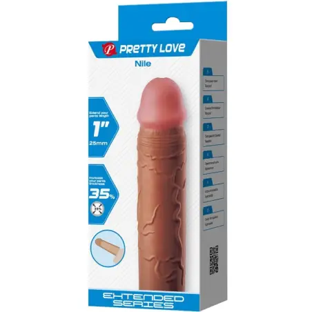 Nile Funda para Pene con Extensión de 2.5 cm Mulato