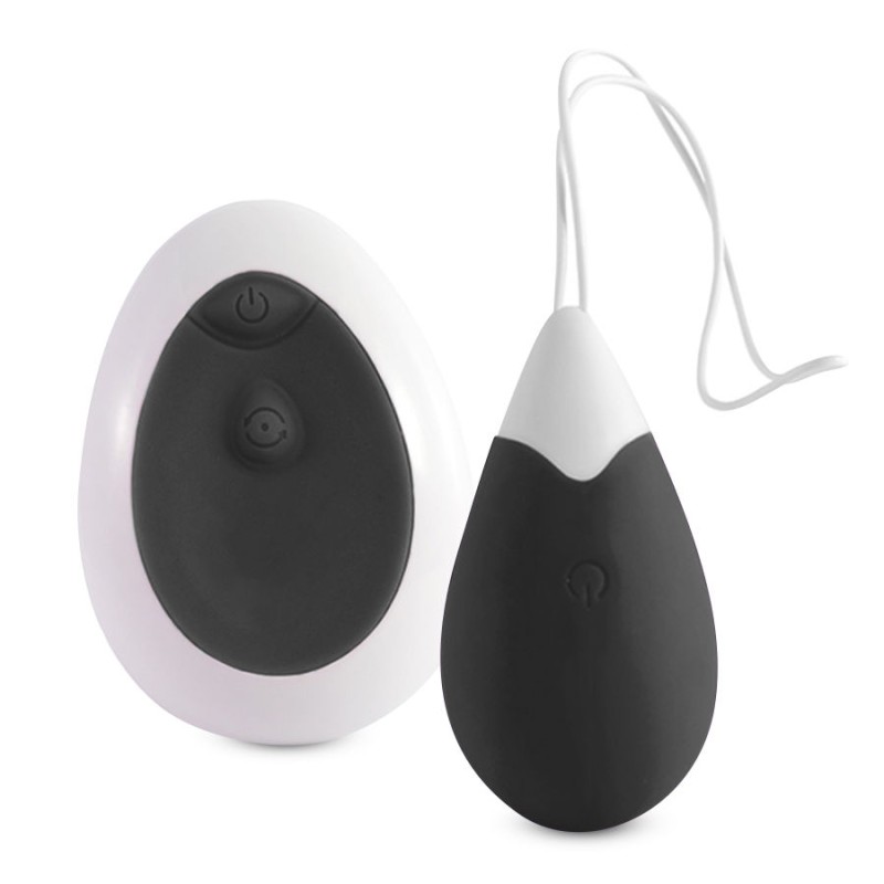 INTENSE - JAN HUEVO VIBRADOR CONTROL REMOTO NEGRO 