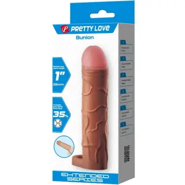 Bunion Funda para Pene con Extensión de 2.5 cm Mulato