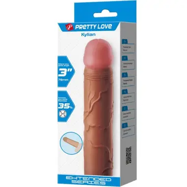 Kylian Funda para Pene con Extensión de 7.6 cm Mulato