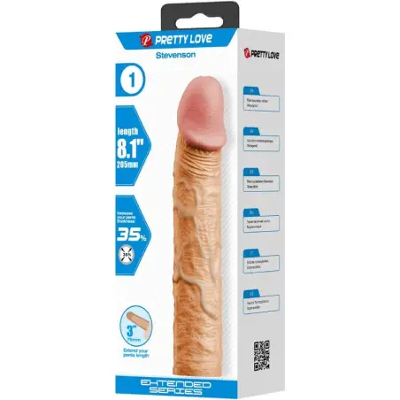 Stevenson Funda Pene con Extensión de 7.6 cm Natural
