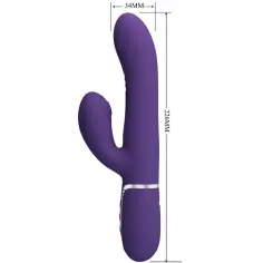 PRETTY LOVE - VIBRADOR PUNTO G MULTIFUNCIÓN MORADO 2