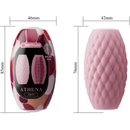 Athena Eros Masturbador Masculino Silicona Rosa - Sumergible