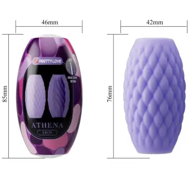 Athena Eros Masturbador Masculino Silicona Morado