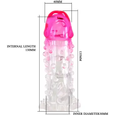 Wilford Funda Realística Alargadora con Relieve para Pene