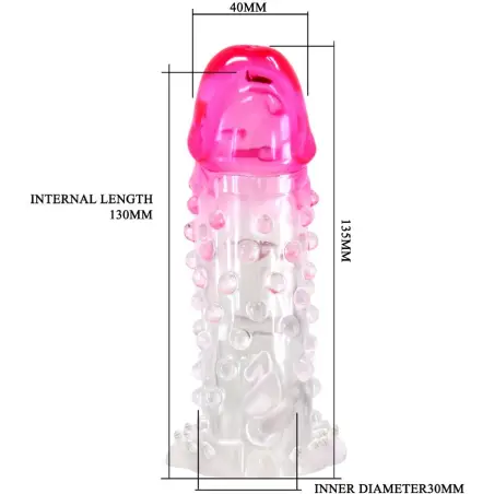 Wilford Funda Realística Alargadora con Relieve para Pene