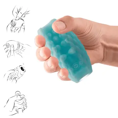 Athena Eros Masturbador Masculino Silicona Celeste