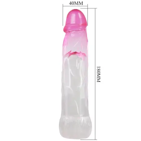Neron Funda Realística Alargadora de 6 cm para Pene Rosa