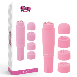 GLOSSY - POCKET KURT MASAJEADOR ROSA GLOSSY