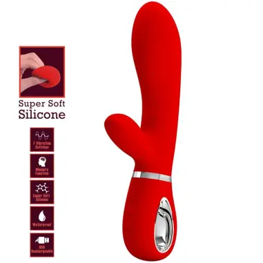 Thomas Vibrador Punto G Multifunción Rojo | Pretty Love