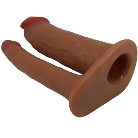 Yairon Funda para Pene Doble con Extensión de 4 cm Mulato