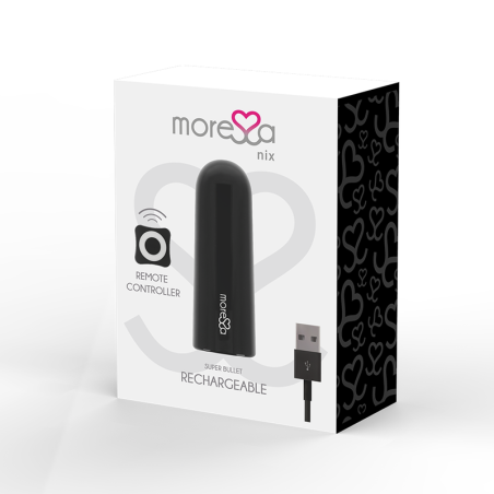 MORESSA - NIX POTENTE VIBRADOR MULTI JUEGOS CONTROL REMOTO NEGRO MORESSA