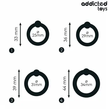 Set Anillos Silicona de Presión | Addicted Toys