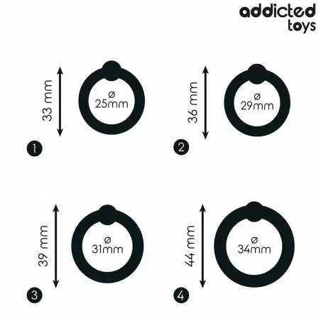 Set Anillos Silicona de Presión | Addicted Toys