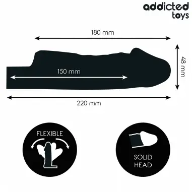 Extensor para el Pene Transparente 27 cm | Addicted Toys
