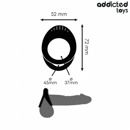 Anillo Texturizado Doble para el Pene | Addicted Toys