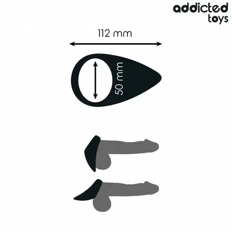 Anillo con Forma de Lágrima para el Pene | Addicted Toys