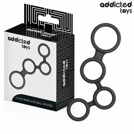 ADDICTED TOYS - ANILLO PARA EL PENE CON DIVISORES PARA TESTÍCULOS