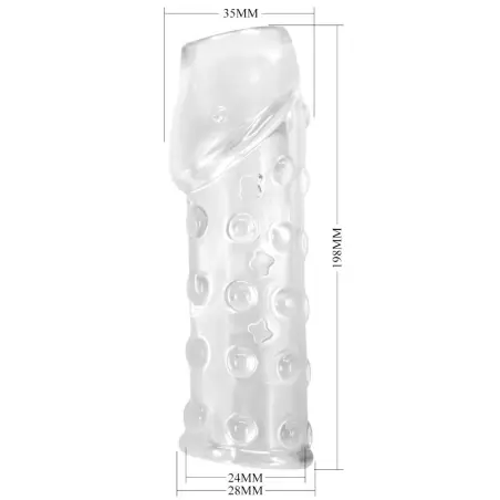 Funda para Pene Apretada y Voluminizadora Transparente