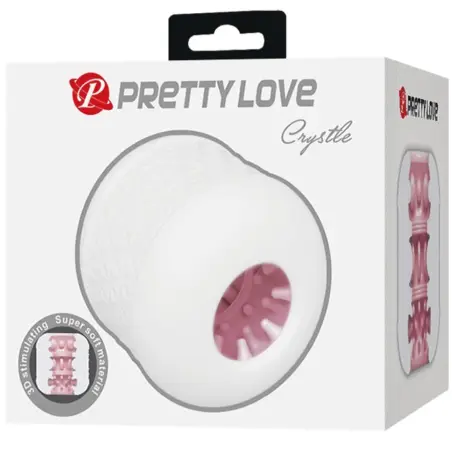 Crystle Masturbador Masculino Blanco | Pretty Love