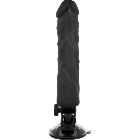 BASECOCK - VIBRADOR REALÍSTICO CONTROL REMOTO NEGRO 21 CM -O- 4 CM BASECOCK
