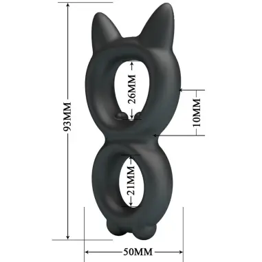 Toran Anillo Doble Silicona Modelo 20 | Crazy Bull