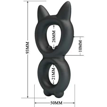 Toran Anillo Doble Silicona Modelo 20 | Crazy Bull