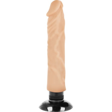 BASECOCK - VIBRADOR REALÍSTICO 2-1 NATURAL 20 CM -O- 4 CM BASECOCK