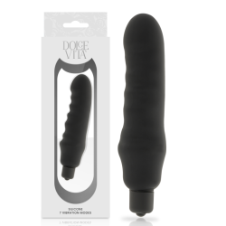 DOLCE VITA - GENIUS VIBRADOR SILICONA NEGRO DOLCE VITA 2