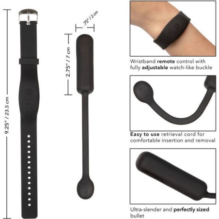 CALEXOTICS - BALA VIBRADORA PEQUEÑA CON PULSERA DE CONTROL CALEXOTICS