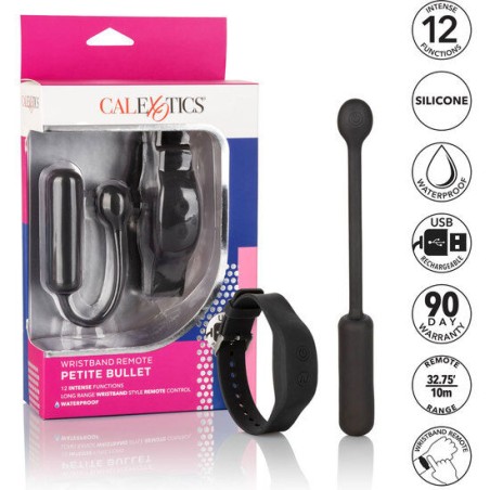 CALEXOTICS - BALA VIBRADORA PEQUEÑA CON PULSERA DE CONTROL CALEXOTICS