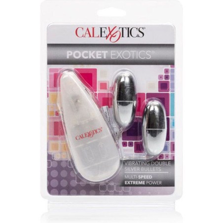 CALEXOTICS - BALAS VIBRADORAS DORADAS DUO SILVER CALEXOTICS