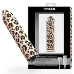 CUSTOM BULLETS - BALA RECARGABLE LEOPARD 10 INTENSIDADES CUSTOM BULLETS