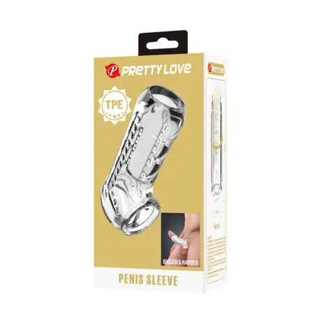 Funda para Pene Texturizada Transparente | Pretty Love