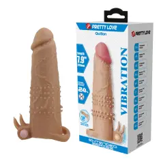 PRETTY LOVE - QUILLON FUNDA PARA PENE CON ESTIMULADOR DE CLÍTORIS Y VIBRACIÓN 2