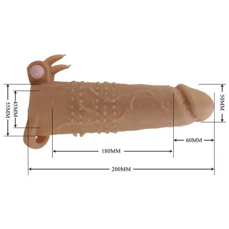 Quillon Funda para Pene con Estimulador de Clítoris