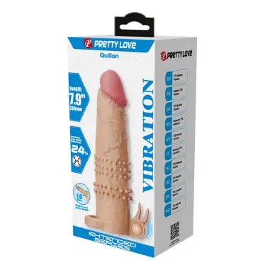 Quillon Funda para Pene con Estimulador de Clítoris