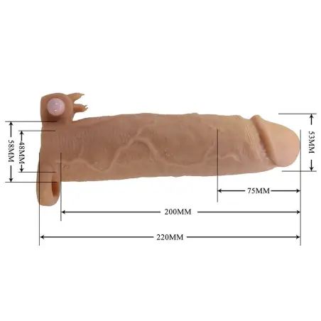 Xerxes Funda para Pene con Estimulador de Clítoris