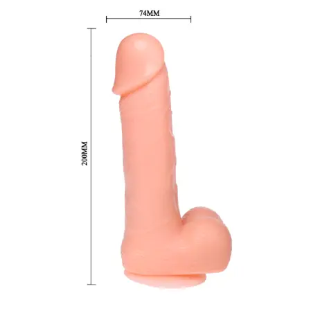 Dong Dildo Realístico Vibración y Rotación 20 cm | Baile