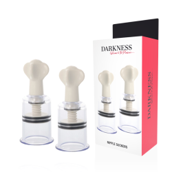 DARKNESS - ONDAS ESTIMULADORAS PEZONES TRANSPARENTE 5CM DIMETRO DARKNESS SENSATIONS