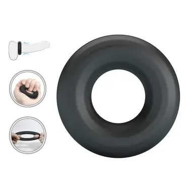 Urban Anillo para Pene Silicona Super Soft Negro