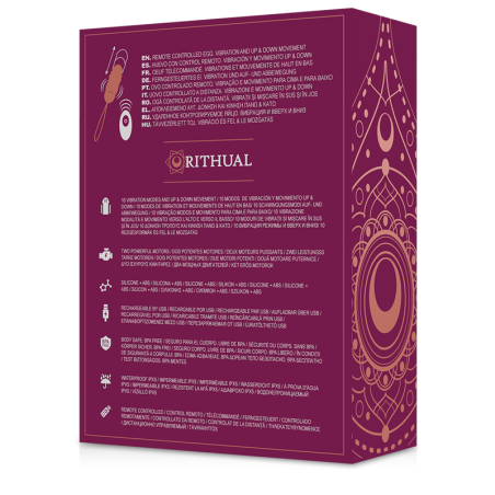 RITHUAL - REVA HUEVO CONTROL REMOTO SISTEMA UP&DOWN + VIBRACIÓN RITHUAL