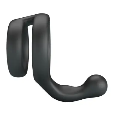 Yancy Anillo Doble para Pene y Testículos Silicona Negro