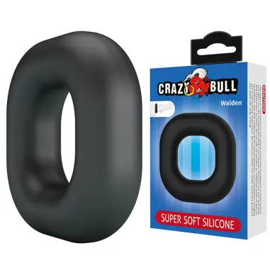 CRAZY BULL - WALDEN ANILLO PARA PENE SUPER SOFT SILICONA NEGRO