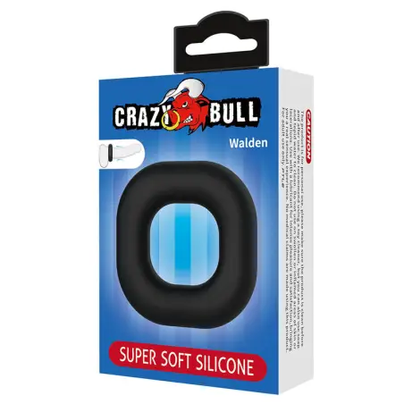 Walden Anillo para Pene Super Soft Silicona Negro