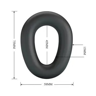 Vesper Anillo para Pene Super Soft Silicona Negro